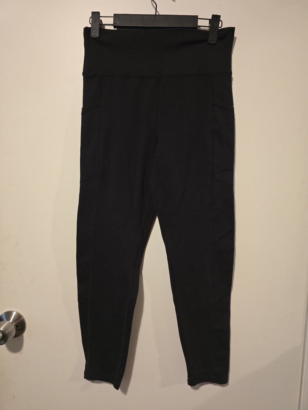 Balance Collection Black High-Waist Leggings With Pockets